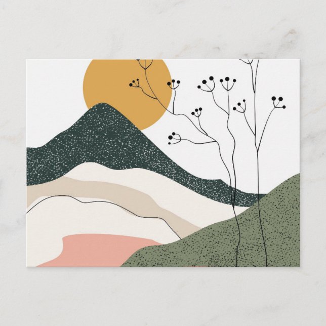 UNA TARJETA POSTAL DE REUBICACIÓN DE MONTAÑA (Anverso)