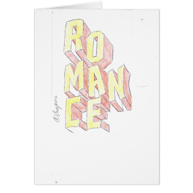 Una tarjeta romántica (Frente)