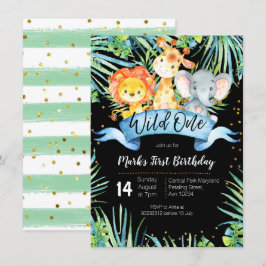 UNA tarjeta SALVAJE de la invitación del