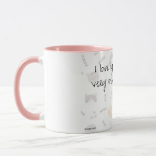 Una taza A Love You Meow y Kitty para tu ser queri
