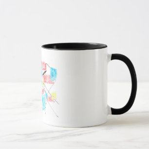 Una taza con el arte de Frank