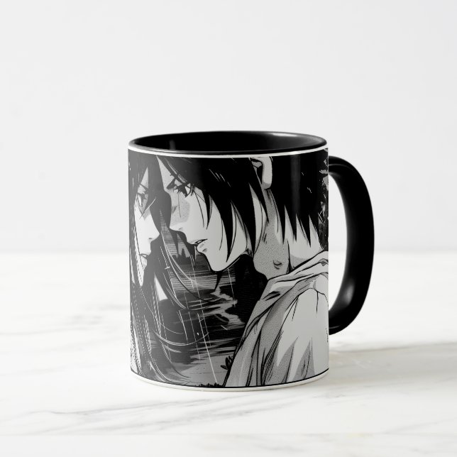 una taza con un ilustracion de anime (Anverso derecho)