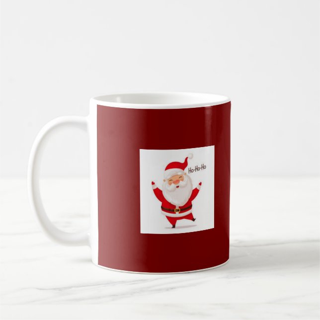 ¡Una taza con un Santa, especialmente para Navidad (Izquierda)