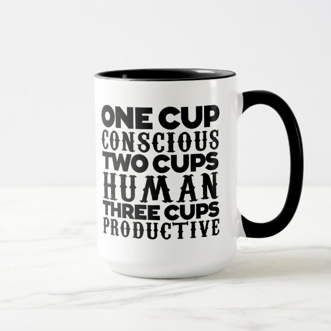 Una taza consciente de la taza (Derecha)