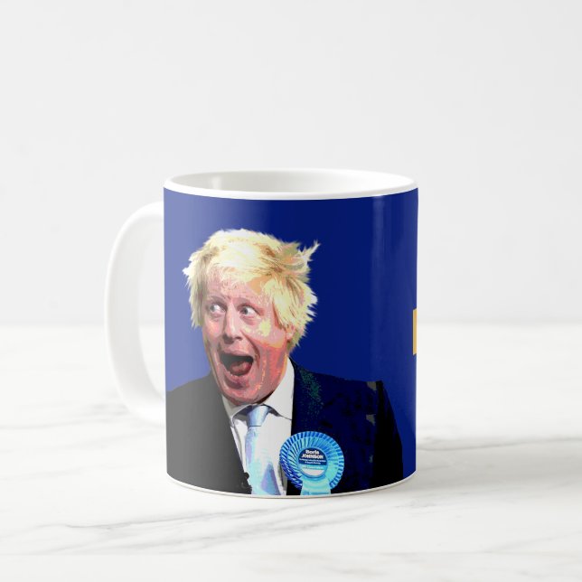 UNA TAZA DE BREXIT. Mensaje de Boris Johnson (Anverso izquierdo)