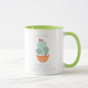 Una taza de cactus graciosa y linda