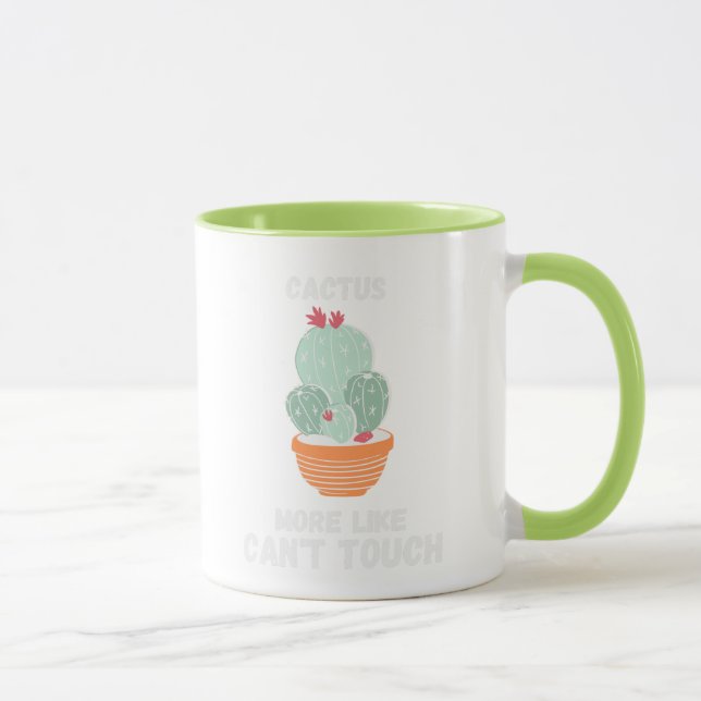 Una taza de cactus graciosa y linda (Derecha)