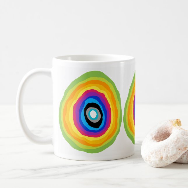 Una taza de café atractiva (Con donut)