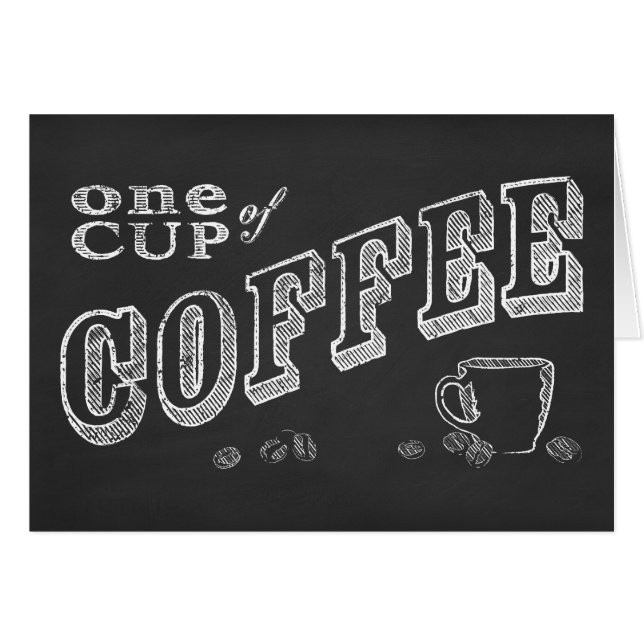una taza de café CHALK ART (Anverso (Horizontal))