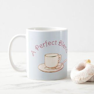 Una taza de café con crema elegante mezcla perfect