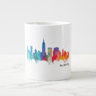 Una taza de café/té con un diseño de ilustracion