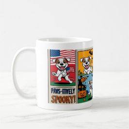 Una taza de Halloween graciosa y graciosa con perr