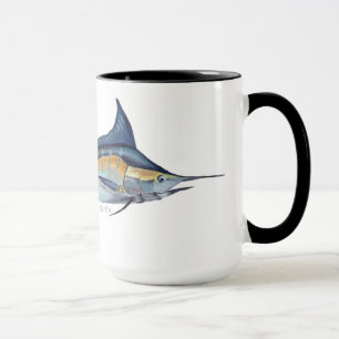 Una taza de la aguja azul