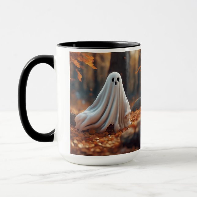 Una taza de otoño con un juego de palabras (Izquierda)