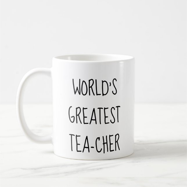 Una taza de té divertida para el mejor profesor de (Izquierda)