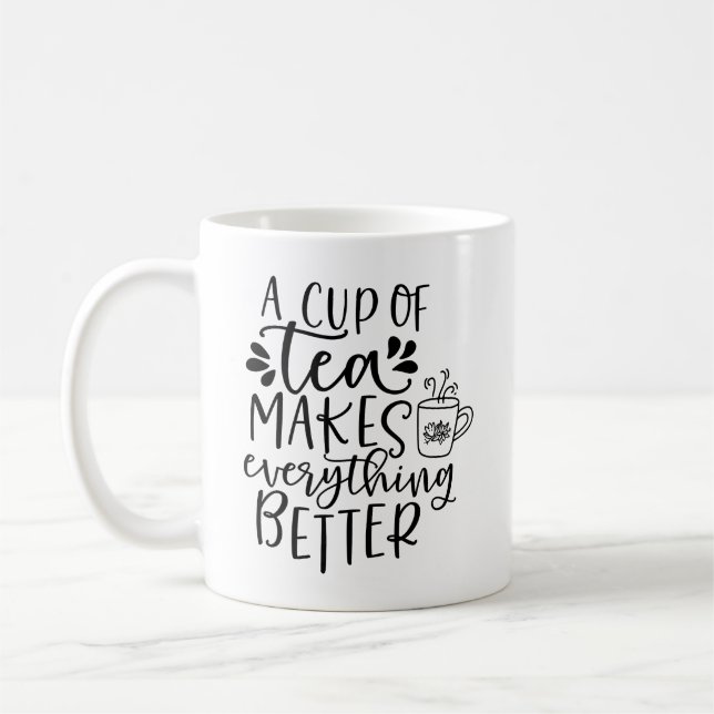 Una taza de té hace que todo sea mejor para los am (Izquierda)
