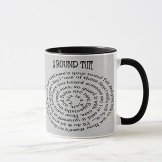 Una taza de té redonda