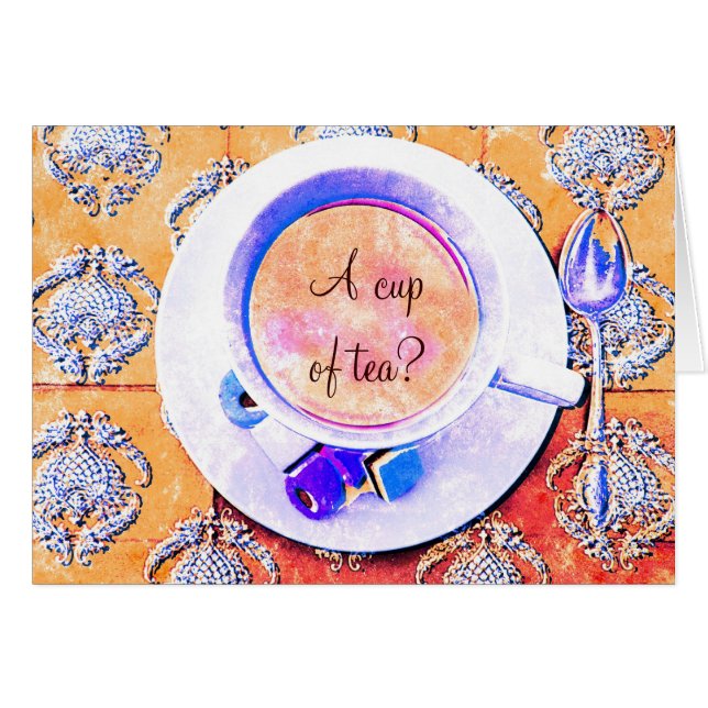 Una taza de té - victorian de la taza de té (Anverso (Horizontal))