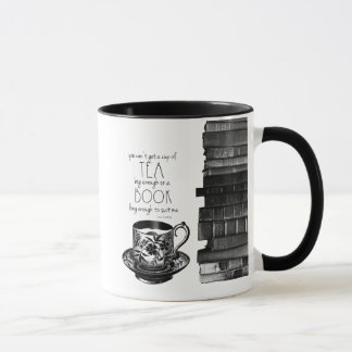 Una taza de té y de un libro