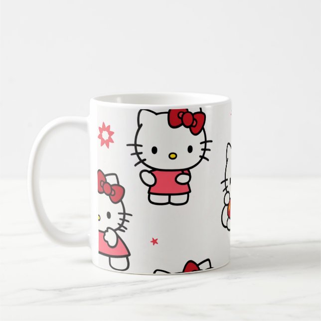 una taza diseñada con un lindo gatito (Izquierda)