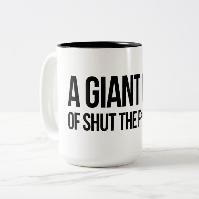 Una taza gigante para cerrar la boca (Anverso izquierdo)