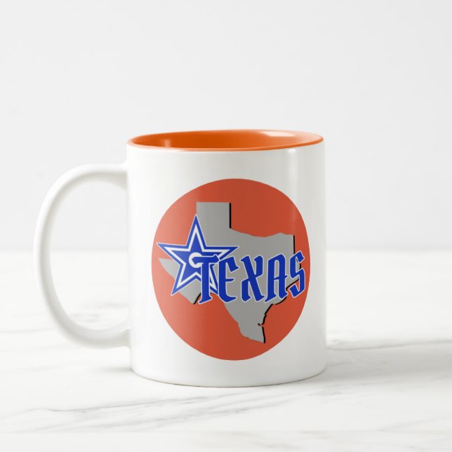 Una taza para tu bebida favorita estilo Texas. (Izquierda)