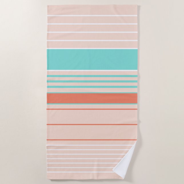 Una Toalla De Playa Con Un Toque Verde. (Anverso)