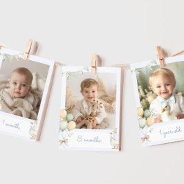 Una tonta tarjeta de bandera mensual de un chico d