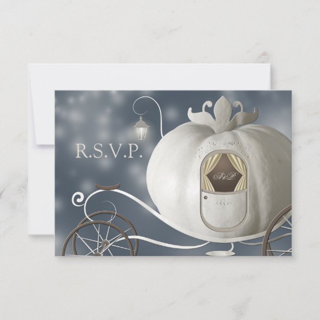 Una verdadera boda de hadas de hadas RSVP (Anverso)
