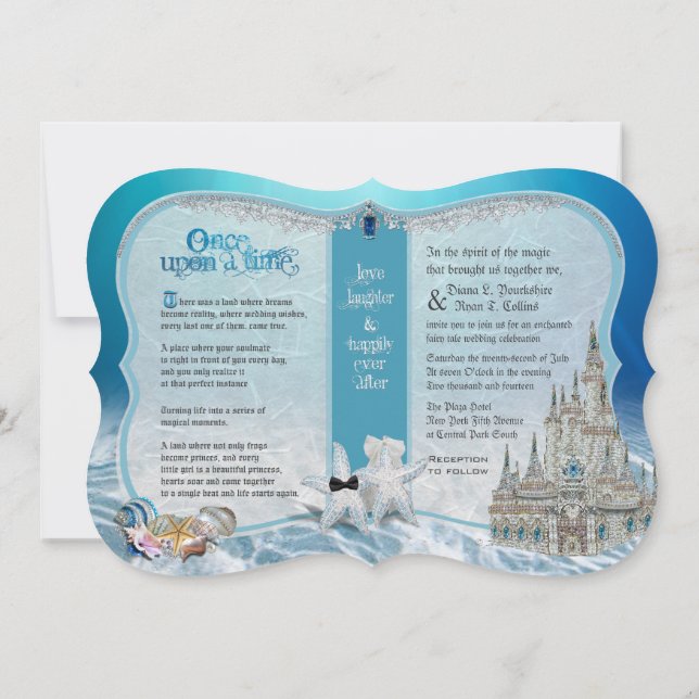 Una Vez A La Hora Invitación A Boda (Reverso)