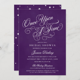 Una Vez Al Tiempo Ducha Invitaciones Royal Purple