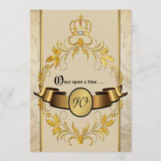 Una Vez Al Tiempo Invitación A Una Boda De Monogra