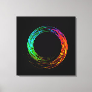 Una vez alrededor del arte fractal tela envuelta