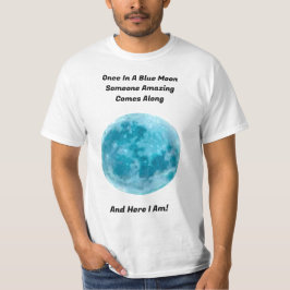 Una Vez En Una Camiseta Azul De La Luna