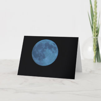 Una vez en una tarjeta de felicitación de la luna