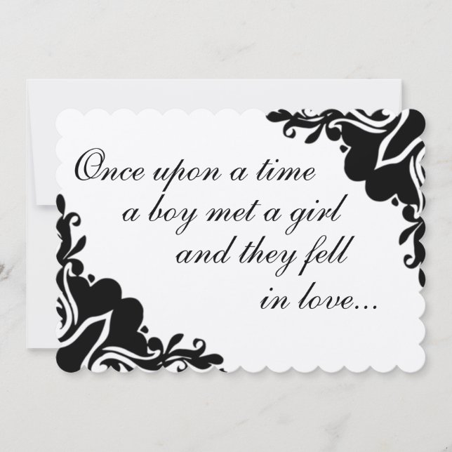 Una vez... Invitación a la boda (Anverso)