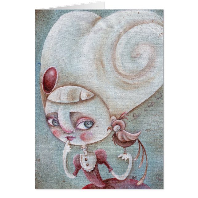 "Una vez que un pequeño pájaro me dijo " (Frente)