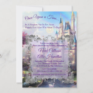 Una vez una invitación de casamiento de cuento de 