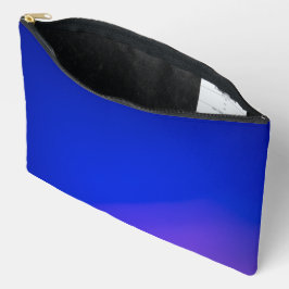 Una vibrante bolsa con cremallera azul con un suti
