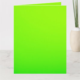 Una vibrante tarjeta de felicitación verde lima so