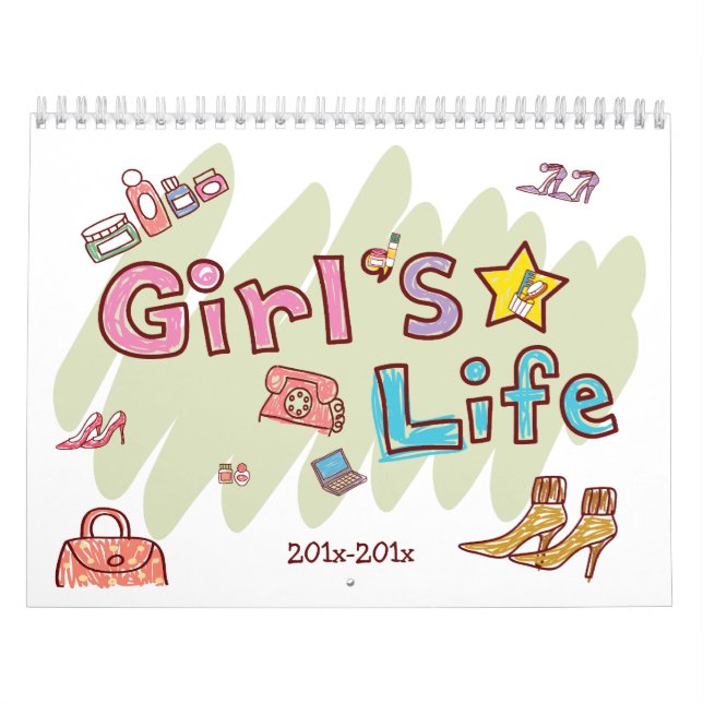 Una vida de los chicas personalizó el calendario (Tapa)