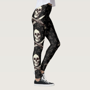 Una vida pirata multiskul_blackwithgrey Leggings