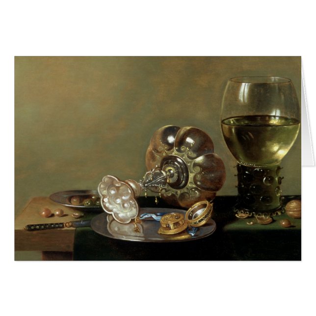 Una vida quieta con un vaso de vino (Anverso (Horizontal))