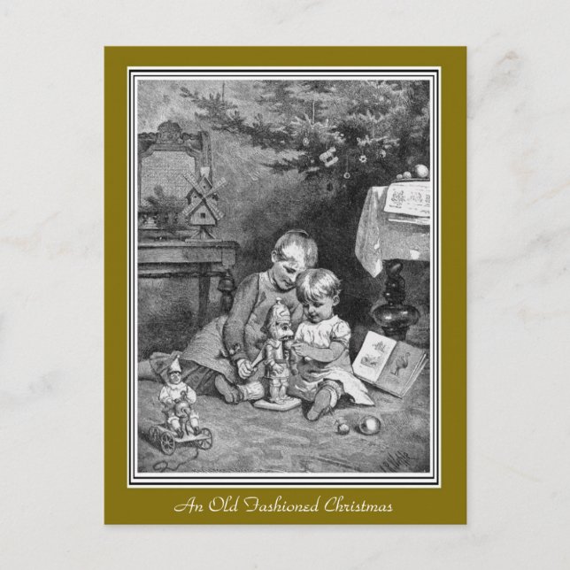 Una vieja postal de Navidades de moda (Anverso)