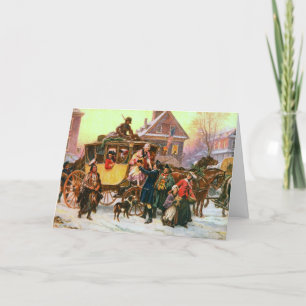 Una vieja tarjeta de Navidades urbanos