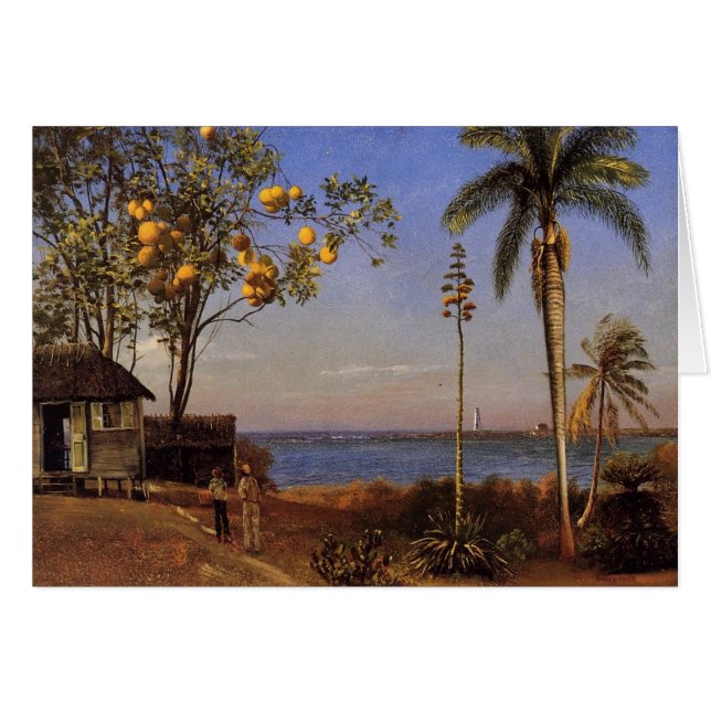 Una visión en las Bahamas - el Albert Bierstadt (Anverso (Horizontal))