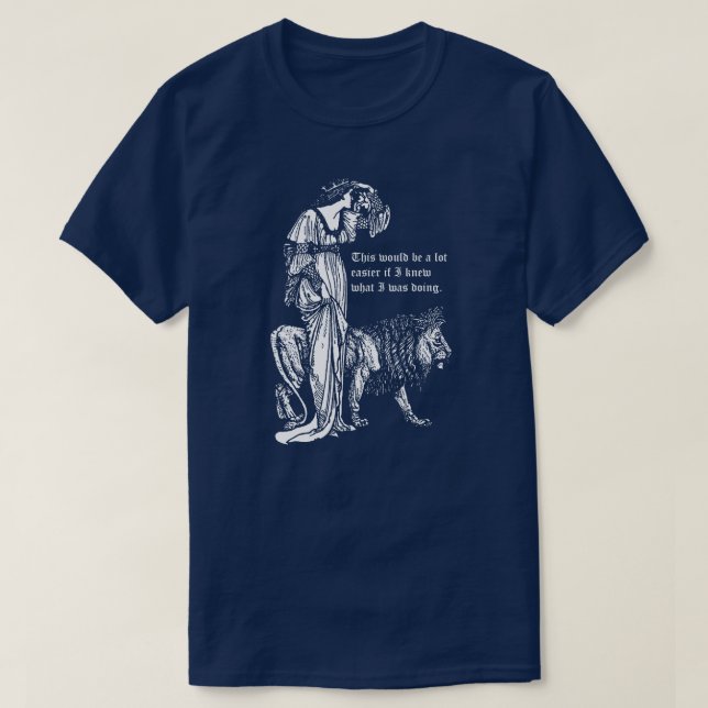 Una y la camiseta de león (Diseño del anverso)