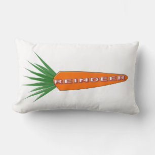 Una zanahoria para Navidades almohada reno
