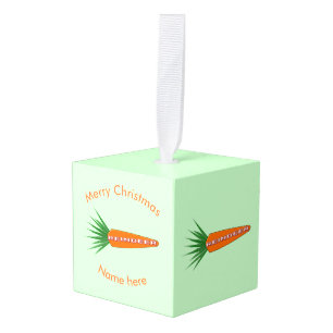 Una zanahoria para Navidades ornamento de Personal