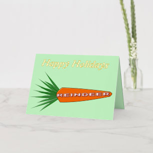Una zanahoria para renos de Navidad personalizada